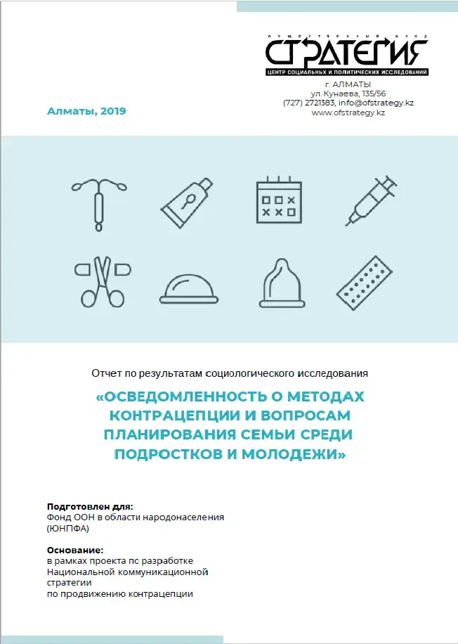 Отчет по результатам социологического исследования «ОСВЕДОМЛЕННОСТЬ О МЕТОДАХ КОНТРАЦЕПЦИИ И ВОПРОСАМ ПЛАНИРОВАНИЯ СЕМЬИ СРЕДИ ПОДРОСТКОВ И МОЛОДЕЖИ»