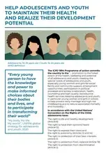 Policy Paper on help adolescents and youth to maintain their health and realize their development potential